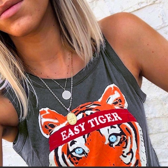 T-shirt Style Tank Top 🐅 EASY TIGER 🐅 Production Mr Blue 👀 - Picture 3 of 3